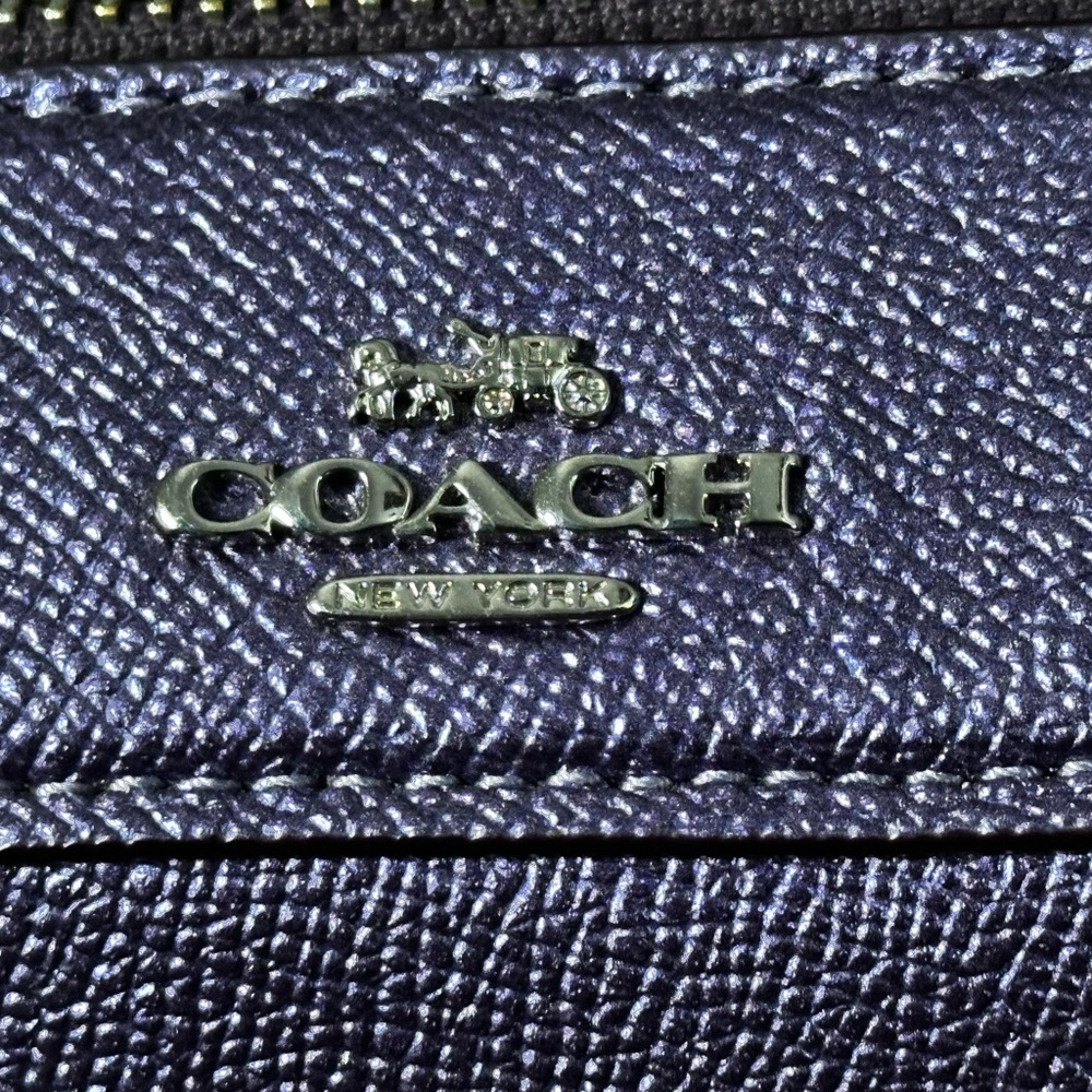 Coach Metallic Purple Bag - Picture 6 of 10